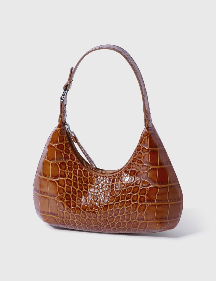 Baby Amber Tan Croco Embossed Leather Placeholder Image