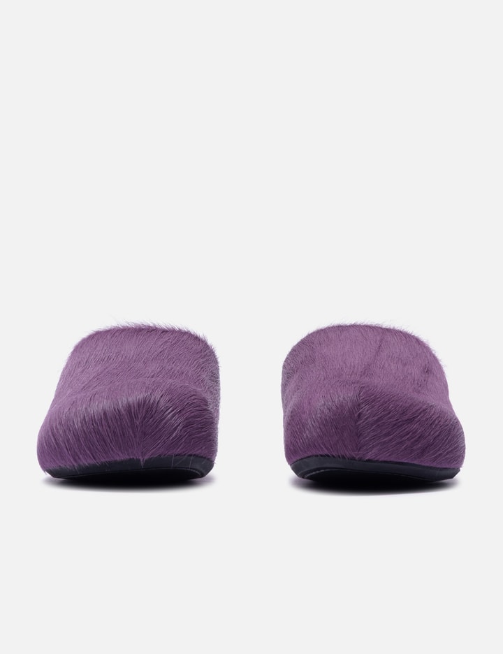 Marni Long Hair Calfskin Fussbett Sabot