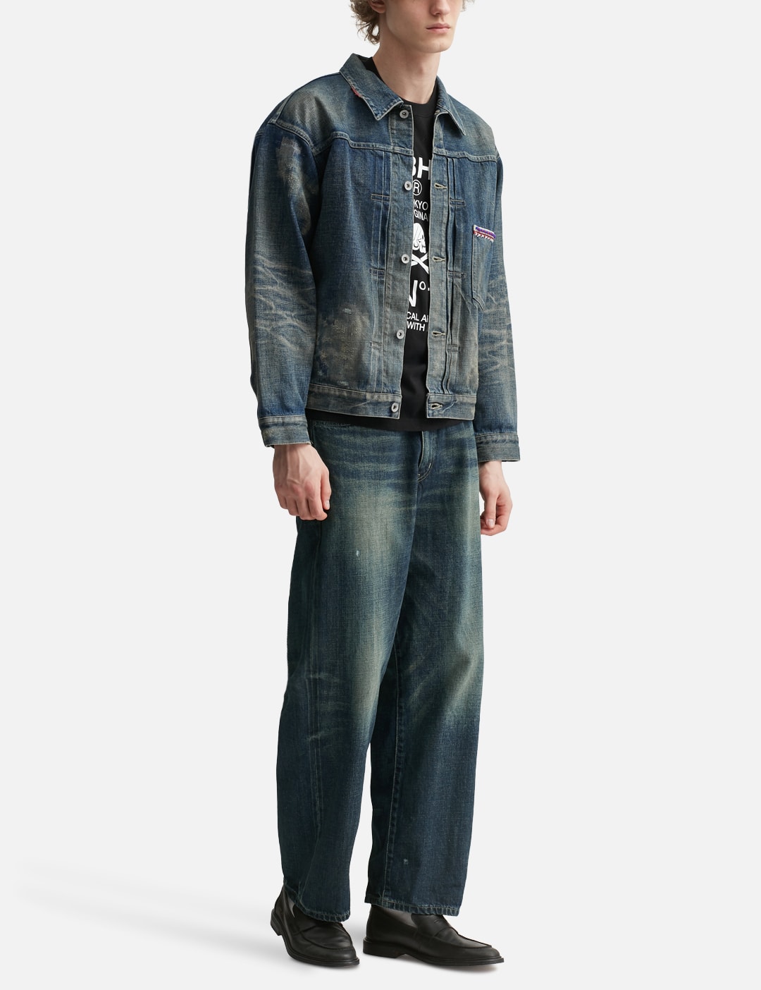 Washed Denim DP Wide Pants view 20