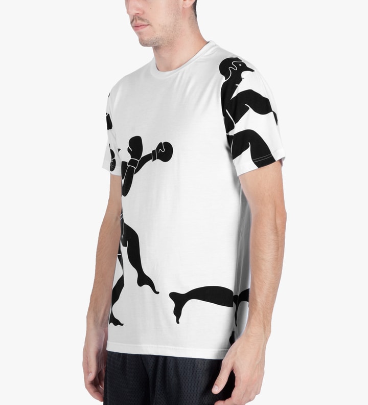 Black on White Boxer T-Shirt Placeholder Image