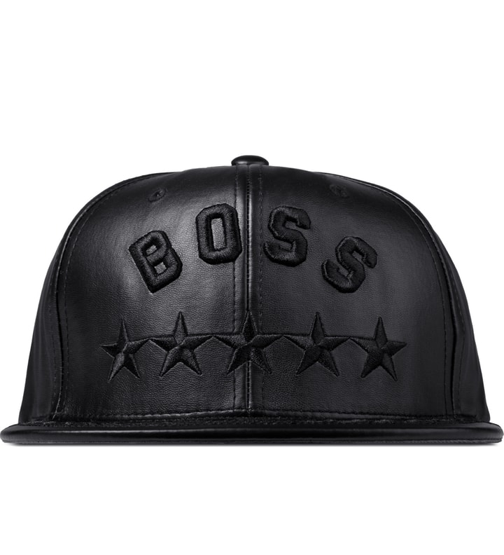 Black Boss Leather Cap Placeholder Image