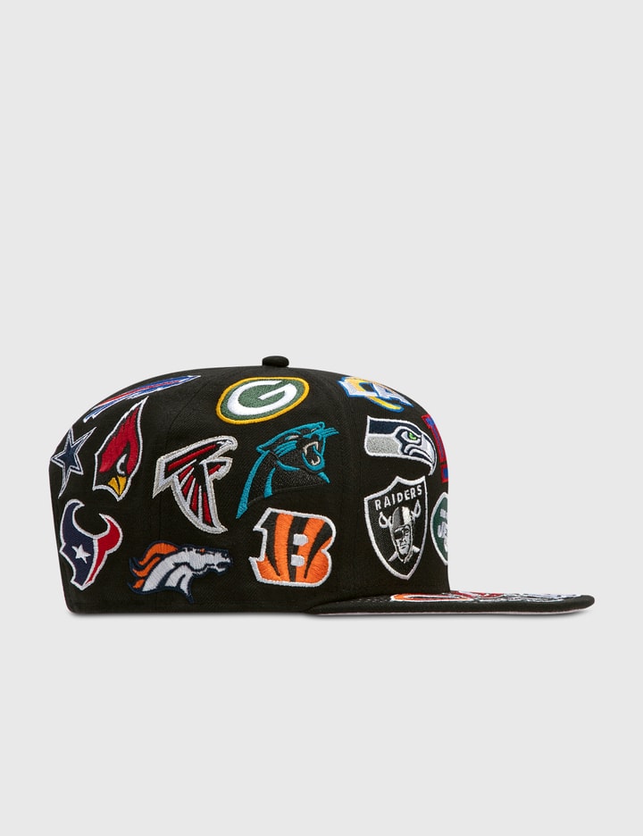 NFL ALL-OVER Black Fitted Hat by New Era