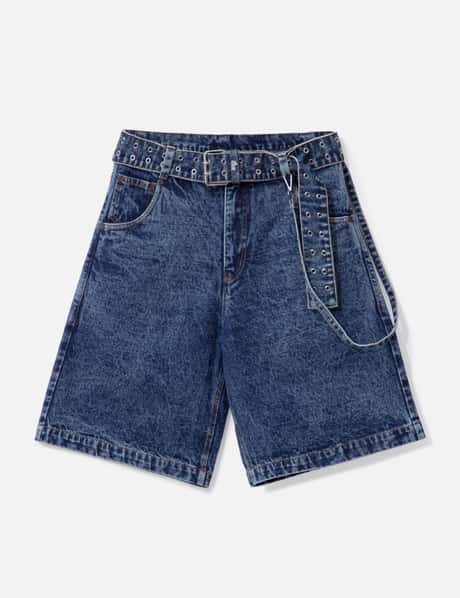 DHRUV KAPOOR BAGGY SHORTS WITH BELT