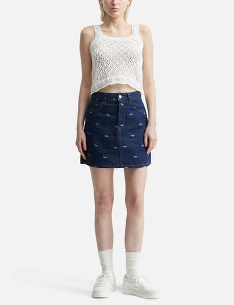 Lace Knit Crochet Crop Top view 11