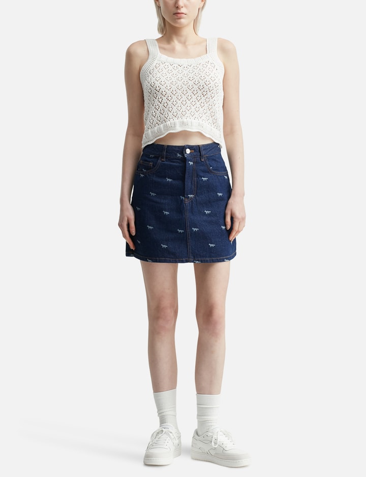 Lace Knit Crochet Crop Top Placeholder Image