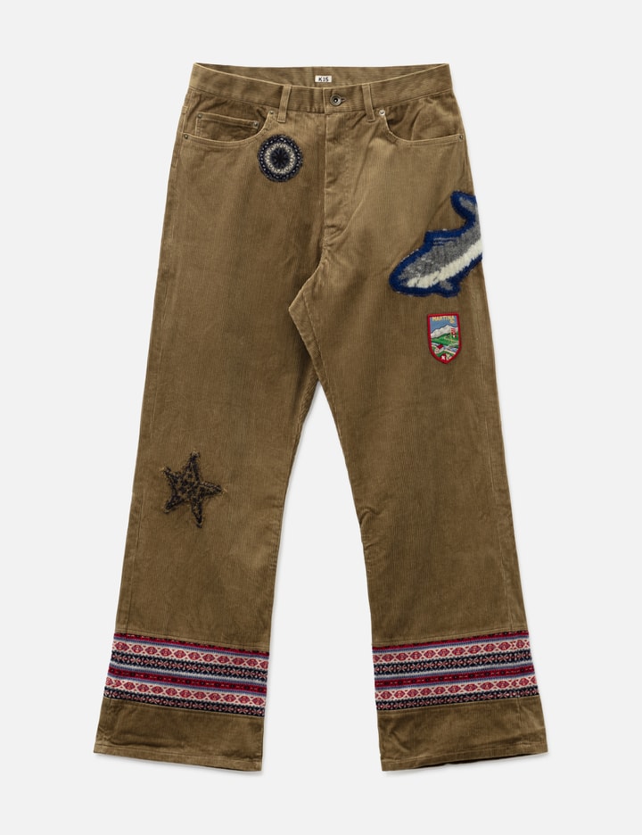 KHOKI Patched-Desgin Pants