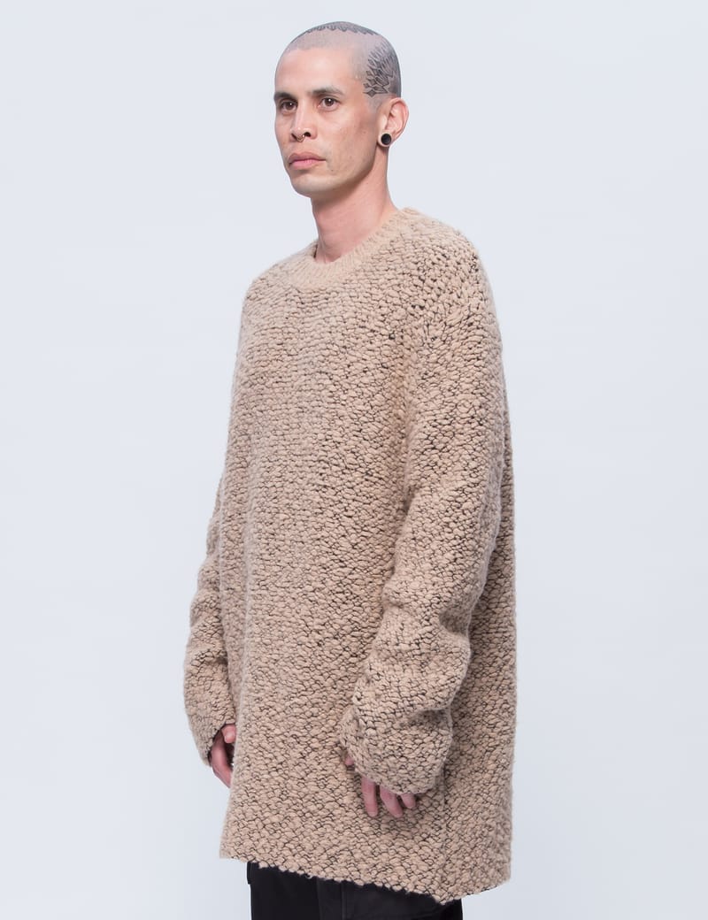 yeezy boucle sweater