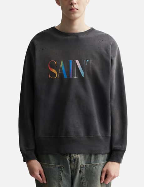 Saint Michael - Saint Mxxxxxx Rainbow Saint Sweat Shirt | HBX  