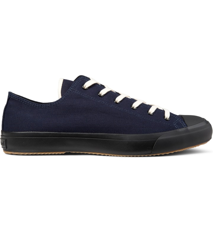 Selvedge Indigo Panama Cloth Low Top Sneakers Placeholder Image
