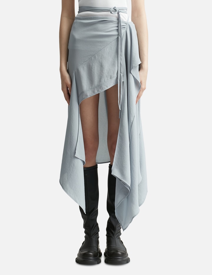 Acne Studios Draped Skirt In Blue