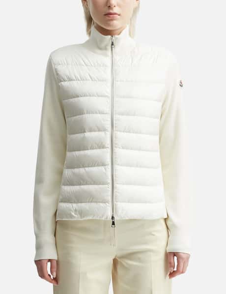 Moncler Padded Wool Zip-Up Cardigan