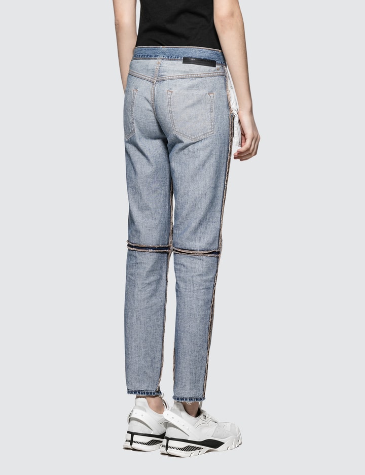Vintage Denim Reverse Boyfriend Straight Jeans Placeholder Image