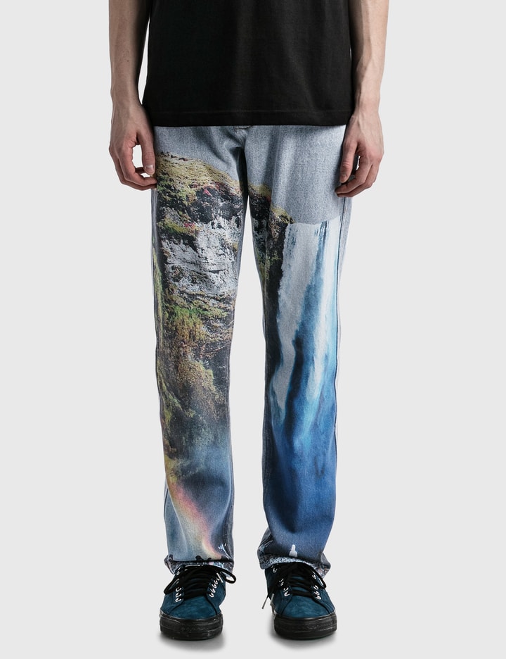 Prelude Printed Denim Pants Placeholder Image