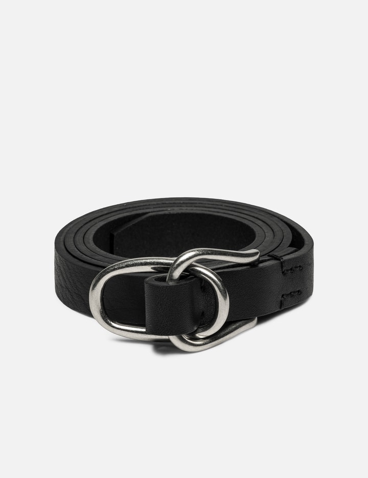 Yoke Double Buckle Leather Belt