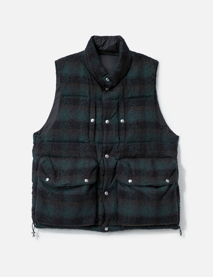 Plaid Puffer Reversivle Vest Placeholder Image