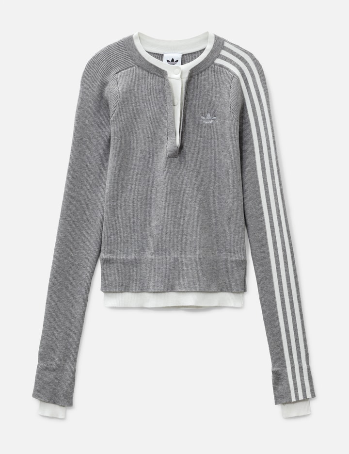 adidas Originals Premium 3S Button Crew Sweatshirt