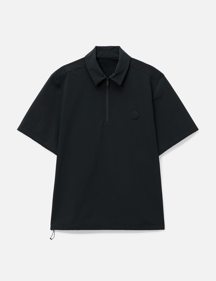 Moncler Logo Short Sleeve Half-Zip Shirt