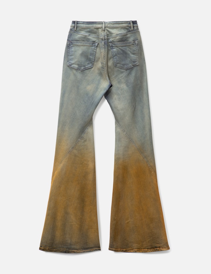 Shop Rick Owens Drkshdw Lido Bias Bootcut In Multicolor