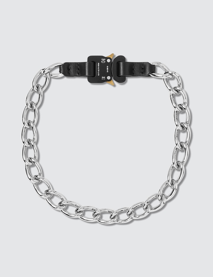 Chain Necklace With Leather Details Placeholder Image