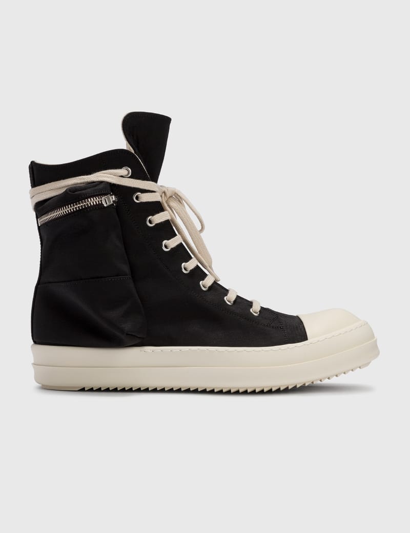 rick owens hi top sneakers