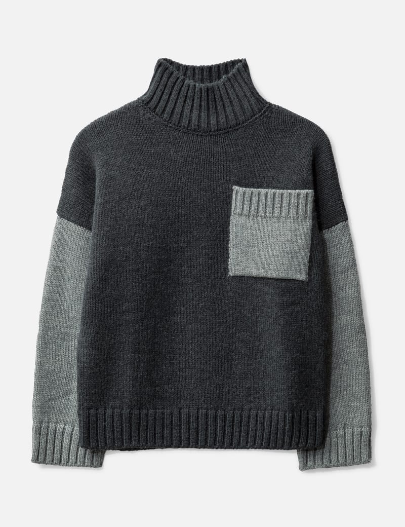 JW Anderson high-neck knitted jumper - Black