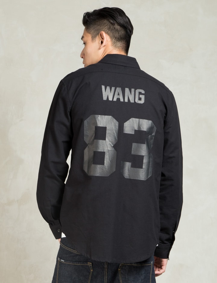 Black WANG83 Football Oxford Shirt Placeholder Image