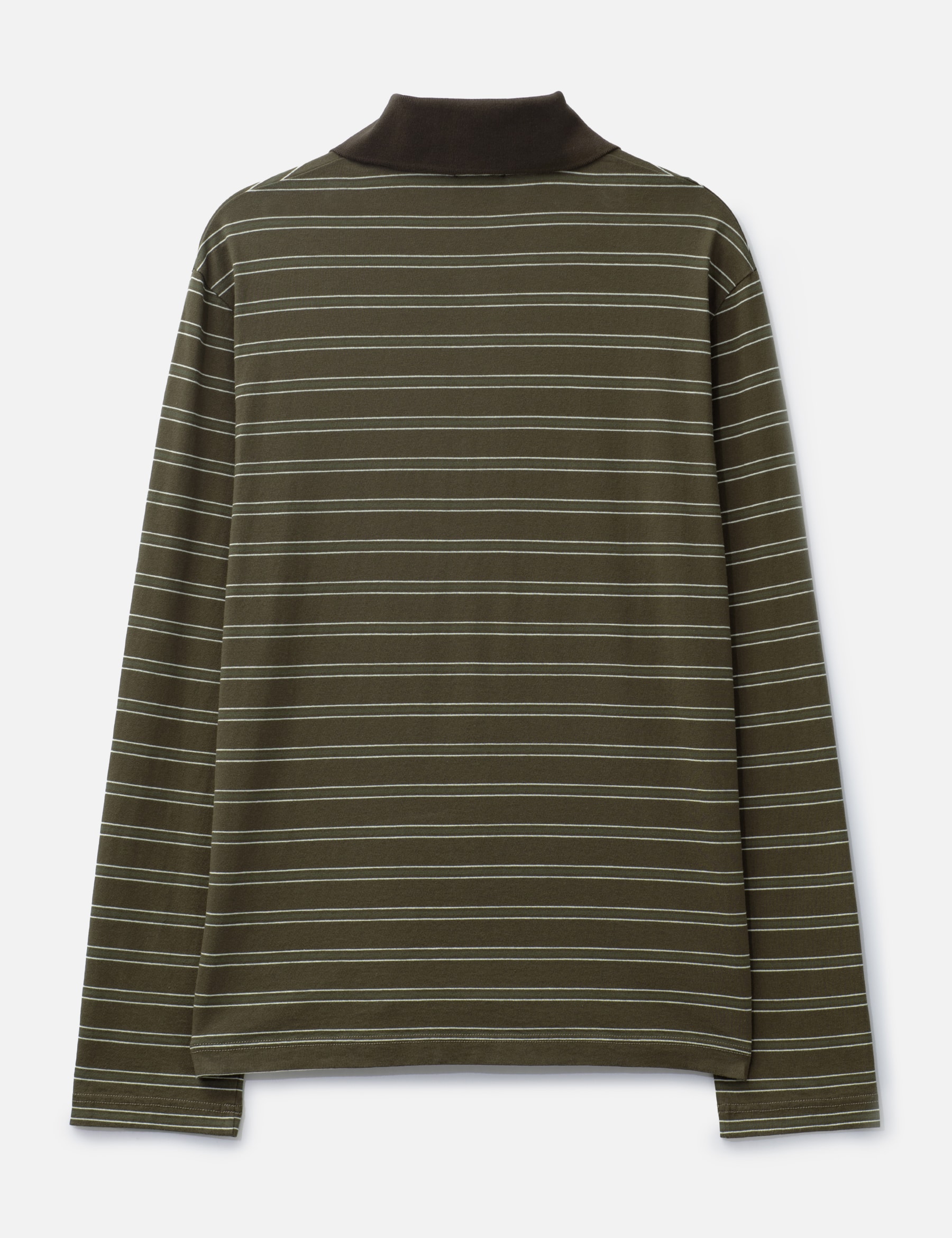 Long-Sleeve Striped Polo Shirt view 17
