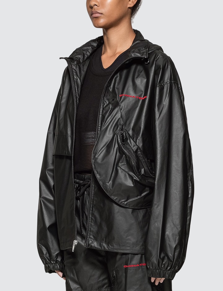 Chynatown Pleather Nylon Track Jacket Placeholder Image