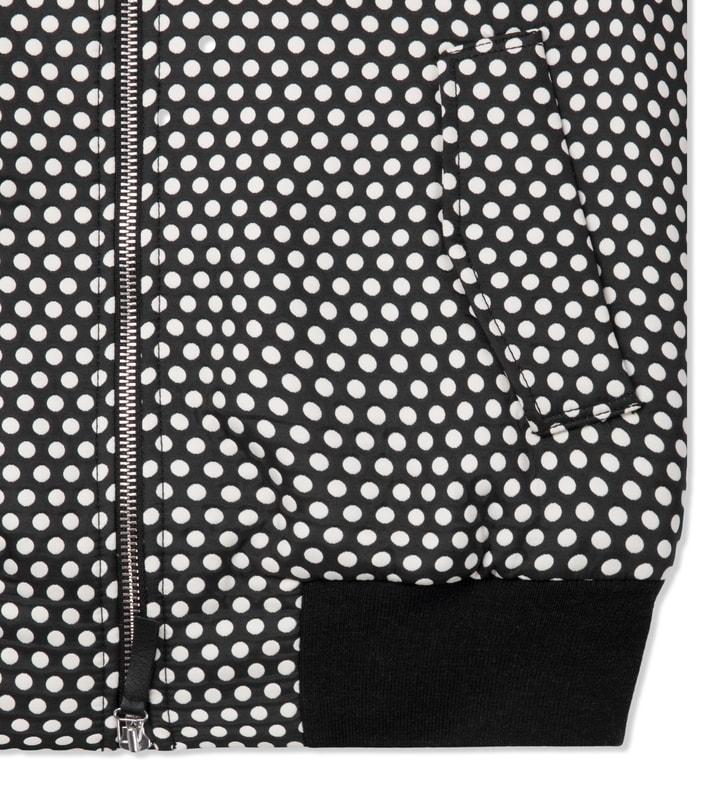 Black/White Polka Dot Bomber Jacket Placeholder Image