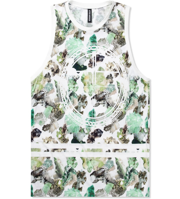 White Viscose Digital Print Tank Placeholder Image