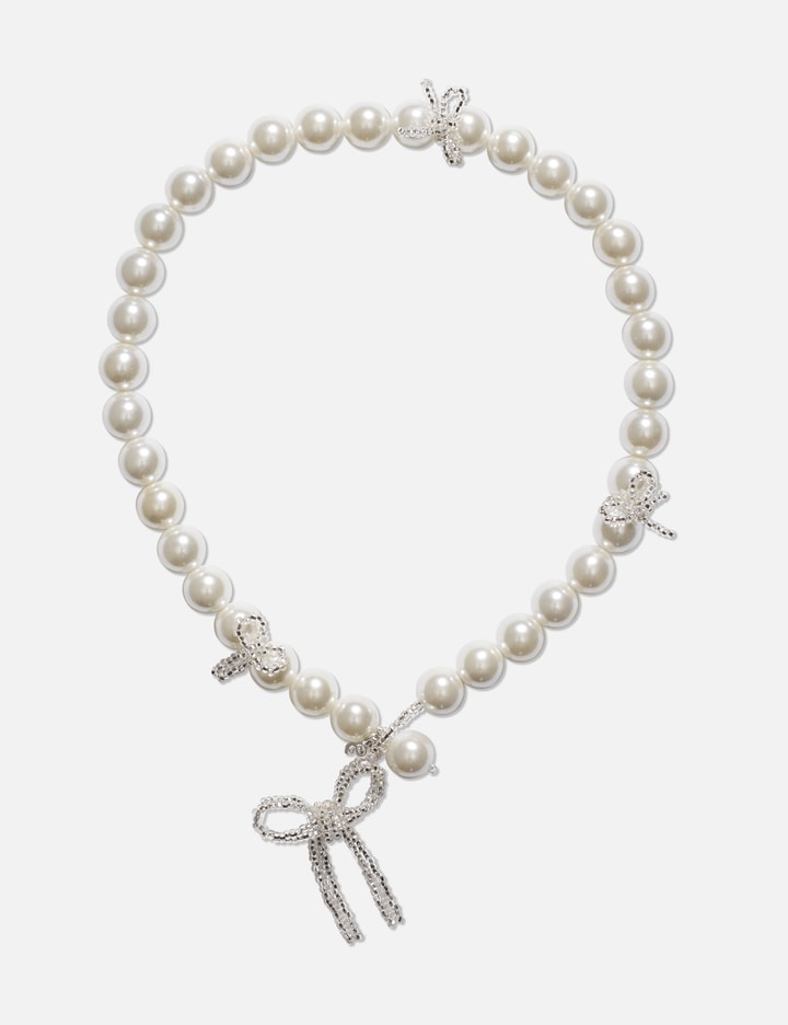 Mother of Pearl Bow Necklace Placeholder Image