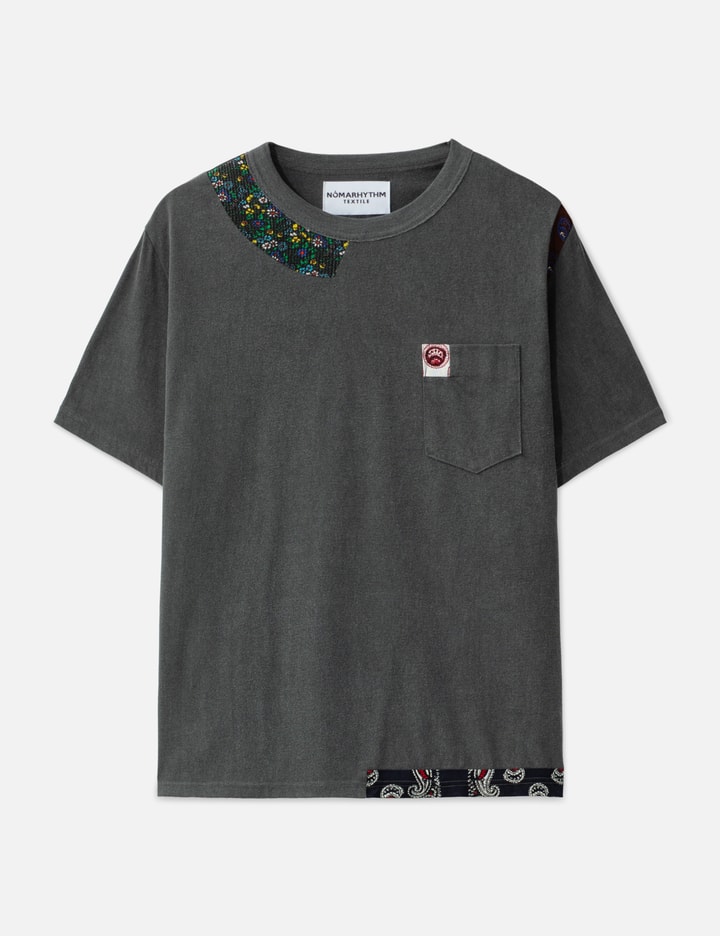 NÒMARHYTHM TEXTILE Patchwork Garment Dyed Tee Shirt