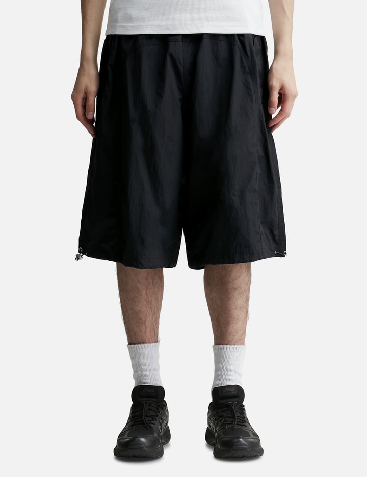 Shop Misbhv Crushed Nylon Parachute Shorts In Black
