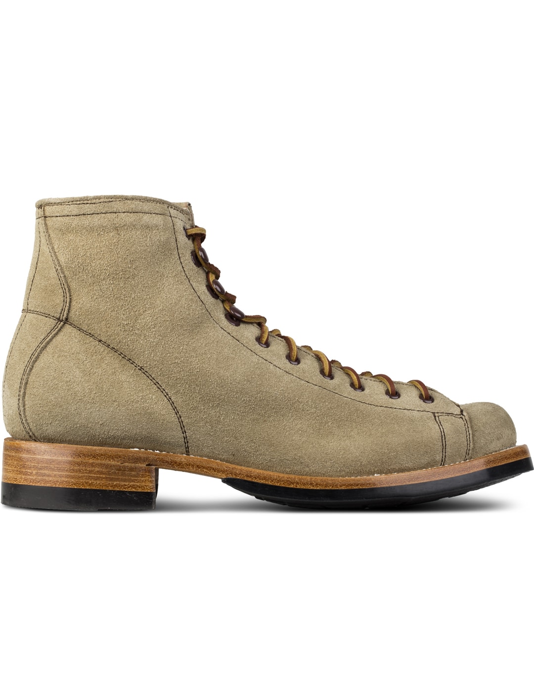 Boxing Boots Yuketen Polish Work Boots Yuketen Khaki Suede Polish