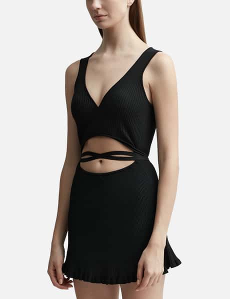Mini Peephole Knit Dress view 7
