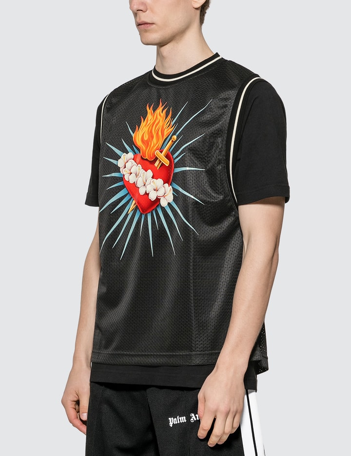 Palm Angels - Layered Sacred Heart T-Shirt
