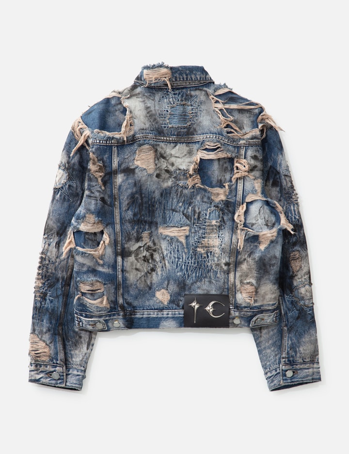 Hard-washed Damaged Denim Jacket Placeholder Image
