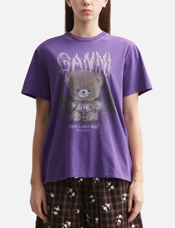 Ganni T-Shirt With Forest Teddy