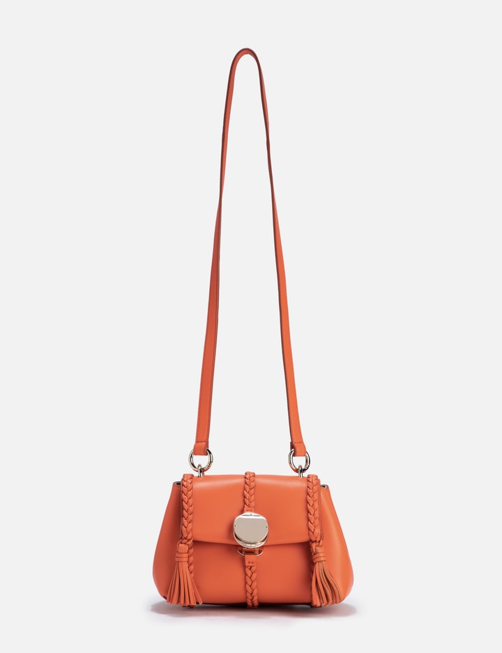 Shop Chloé Penelope Mini Soft Shoulder Bag In Orange