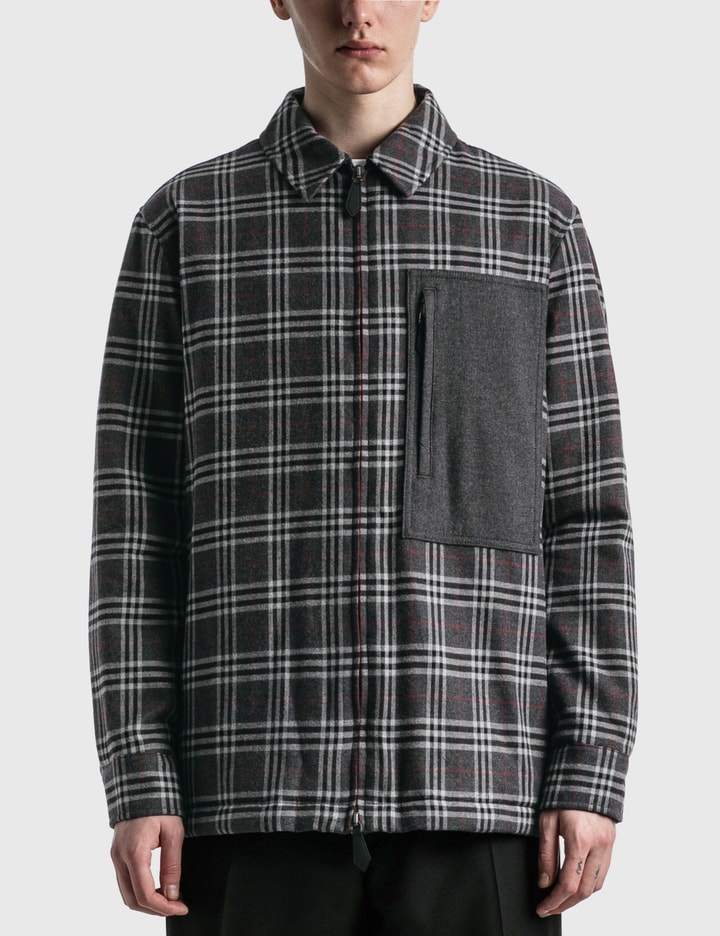 Check Cotton Flannel Overshirt Placeholder Image