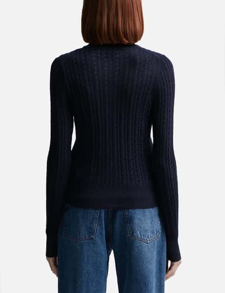 Ami CABLE KNIT CARDIGAN HBX