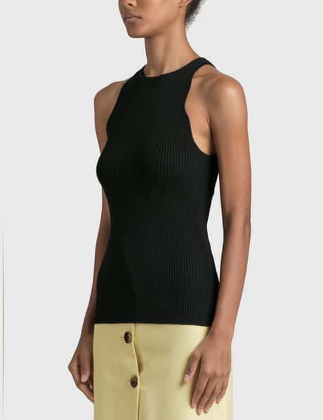 Ganni Melange Knit Tank HBX