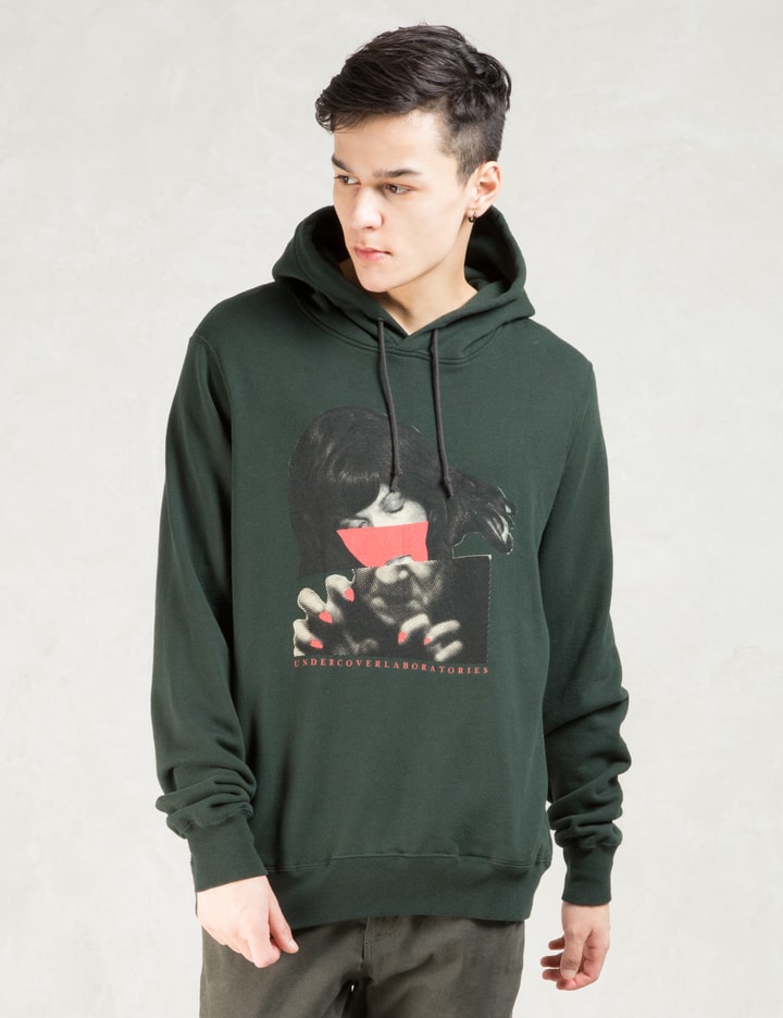 Green "Half Face" Graphic Hoodie Placeholder Image