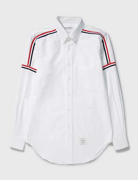 Thom Browne Oxford Seamed Elastic Stripe Classic Shirt
