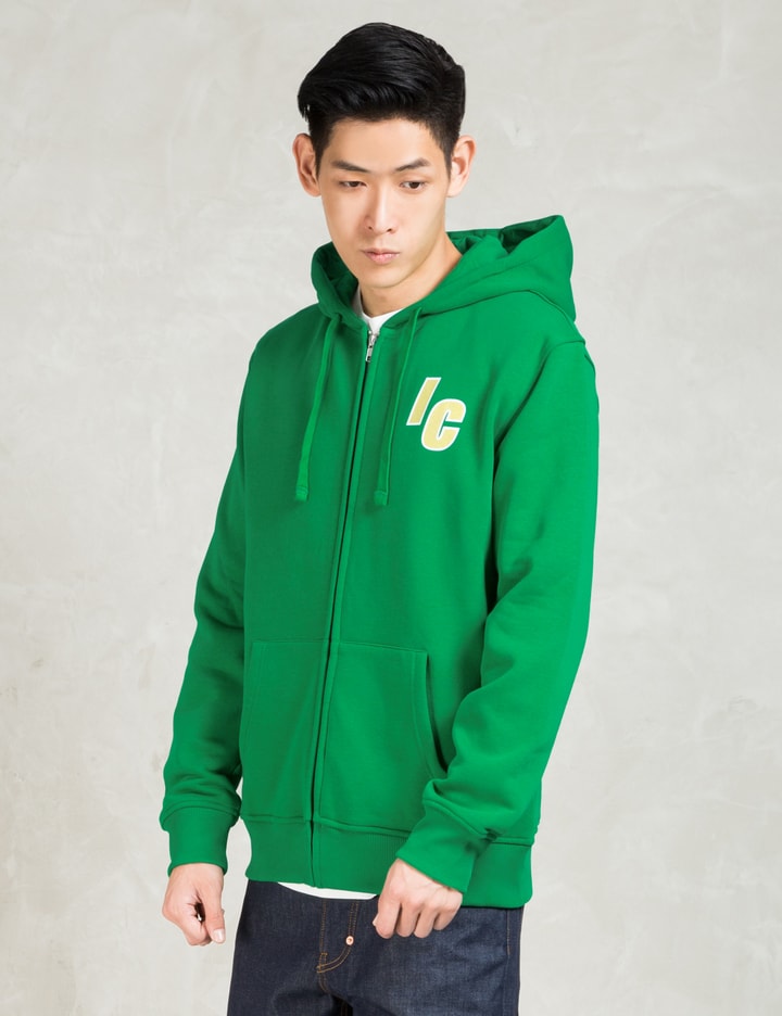Green Glow Clock Full Zip Hoodie Placeholder Image
