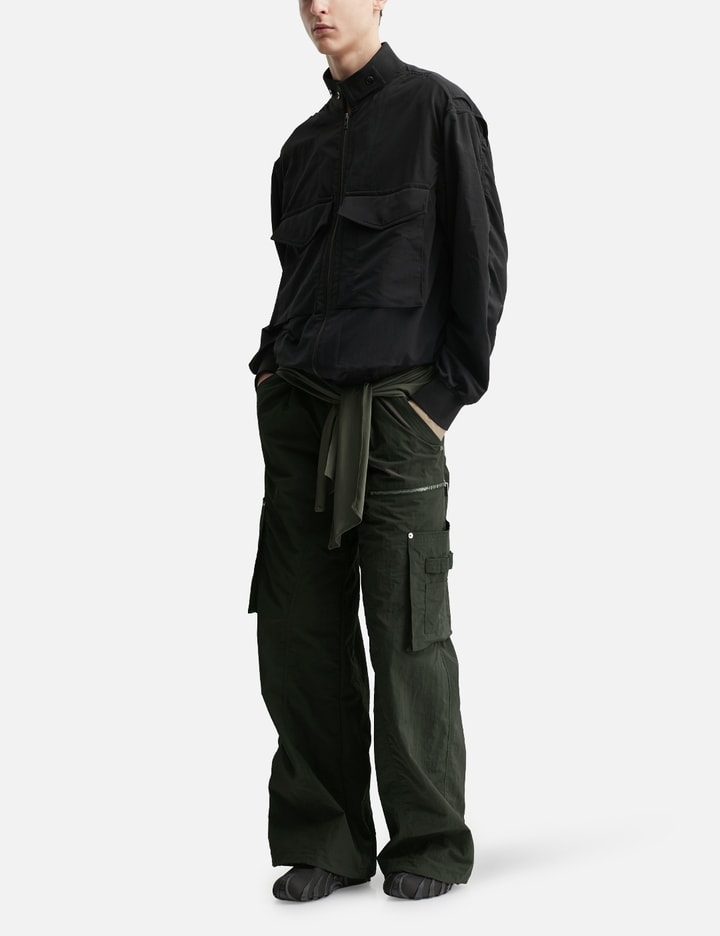 Mixed Layered Tie Jogger Pants view 5