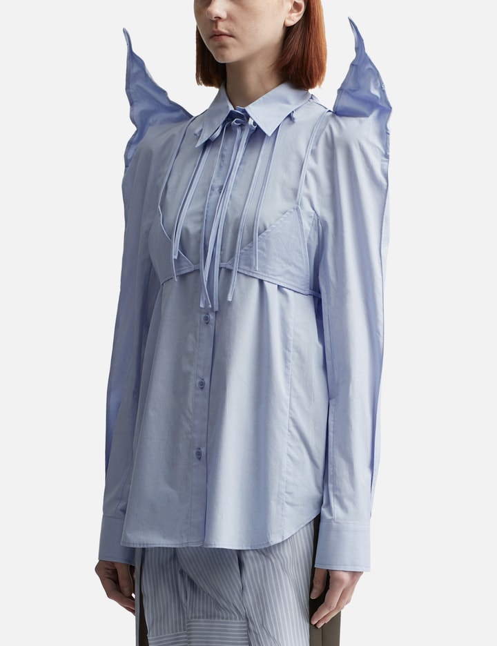 STRIPE RABBIT EAR OVERSIZED SHIRT Placeholder Image