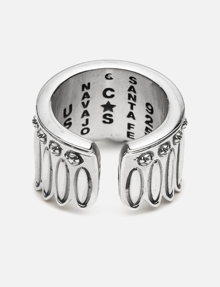 Feather Head Star Ring