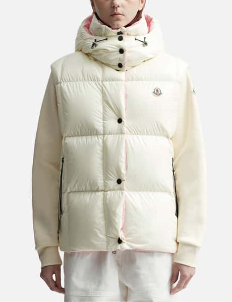 Moncler WHITE LUZULE DOWN GILET