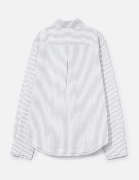 Double-Hem Pinstripe Shirt view 8
